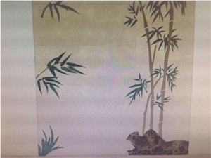 Water Jet Cladding,Water Jet Pattern, Natural Stone Mosaic, Medallion
