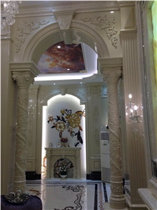 Water Jet Cladding,Water Jet Pattern, Natural Stone Mosaic, Medallion