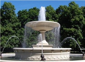Decorate Water Scene Granite Fountain Park Square