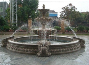 Decorate Water Scene Granite Fountain Park Square