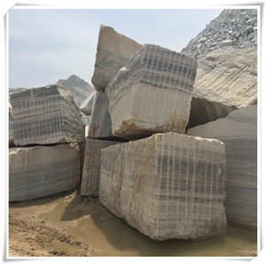 Marble Ruled White Wallstone for Building and Walling