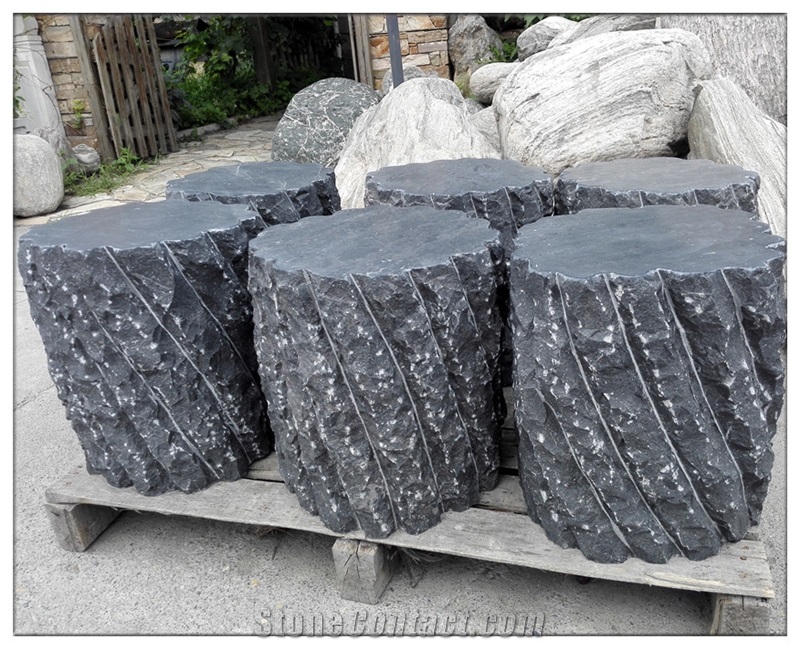 Natural Stone Bench and Table
