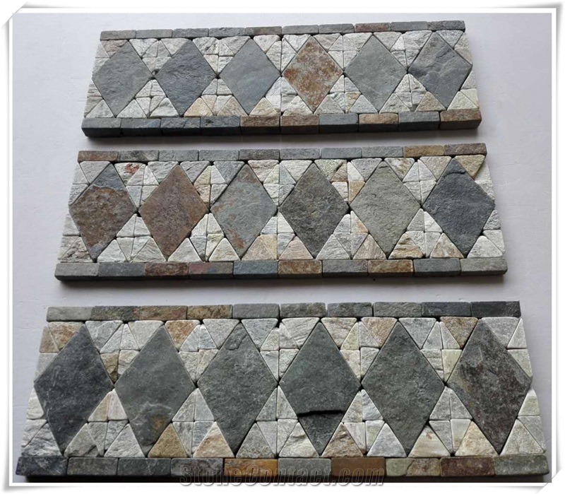 Natural Stone Lxb#6 Mosaic Border