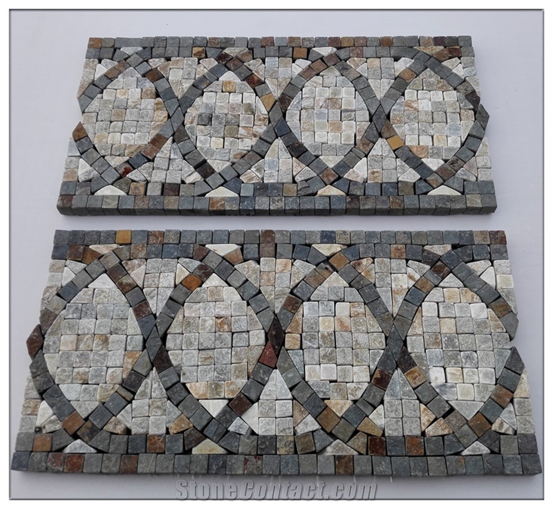 Natural Stone Lxb#9 Mosaic Border