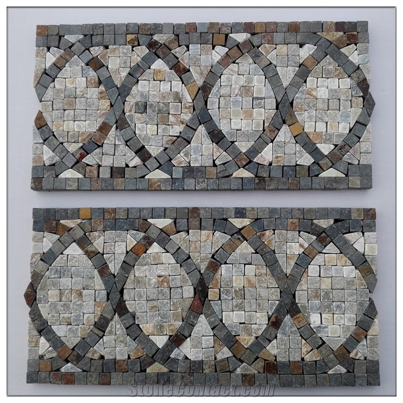Natural Stone Lxb#9 Mosaic Border