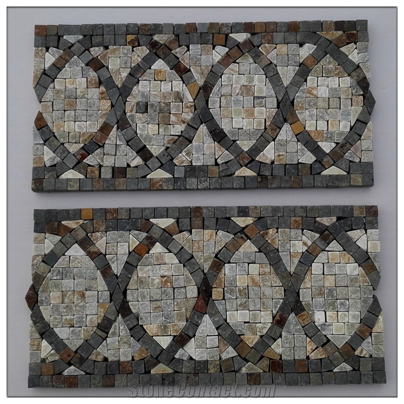 Natural Stone Lxb#9 Mosaic Border