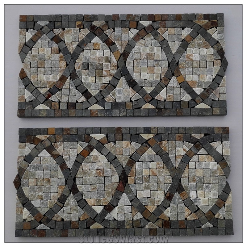 Natural Stone Lxb#9 Mosaic Border