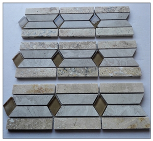 Natural Stone Spb#94 Travertine Mosaic Border Lines