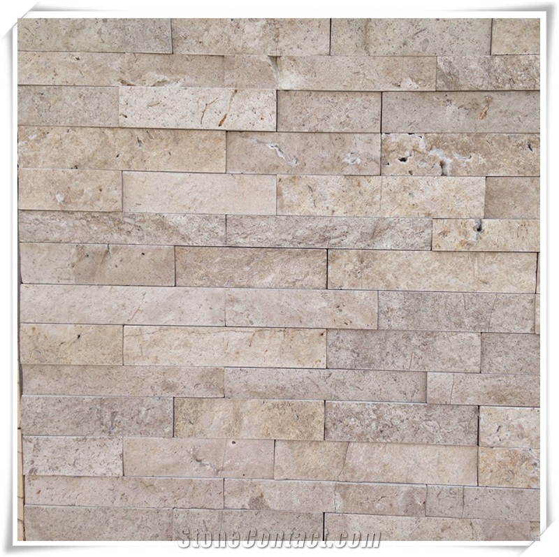 Travertine Cultured Stone and Panel for Wall Cladding