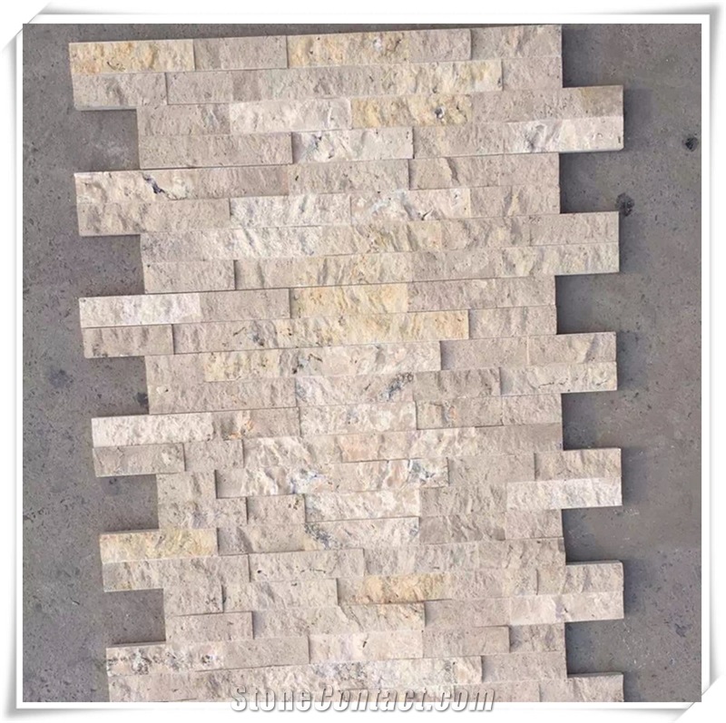 Travertine Cultured Stone and Panel for Wall Cladding