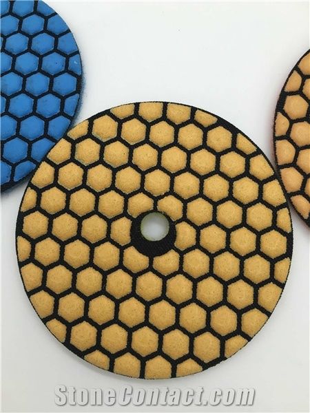 3" Dry Diamond Polishing Flexible Pad Set Engineered Stone Granite Marble Quartz