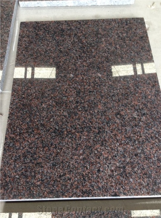 Dakota Mahogany United States Granite Tile & Slab Multicolor Building Stone Window and Doors