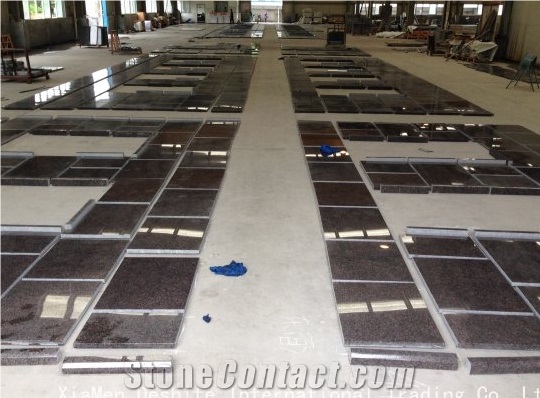 Dakota Mahogany United States Granite Tile & Slab Multicolor Building Stone Window and Doors
