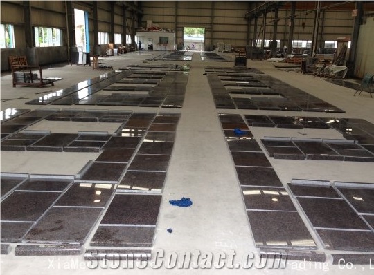 Dakota Mahogany United States Granite Tile & Slab Multicolor Building Stone Window and Doors