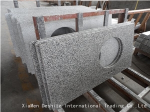 G603 White Dongshi Granite Bathroom Countertop Vanity Top