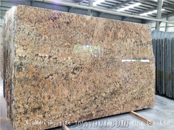 Zeus Gold Brazil Granite Yellow Slabs Stone Tiles