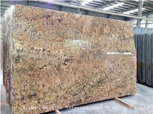 Zeus Gold Brazil Granite Yellow Slabs Stone Tiles
