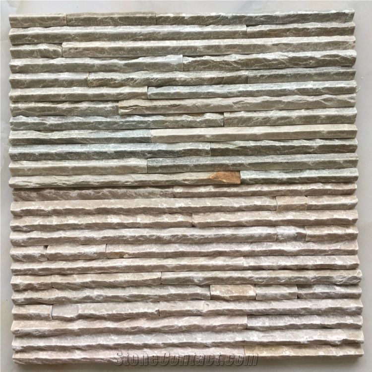 15*60*1.5-2.5 Ripple Stone Panel Cultured Stone for Wall Cladding