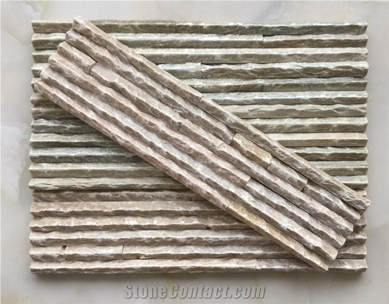 15*60*1.5-2.5 Ripple Stone Panel Cultured Stone for Wall Cladding