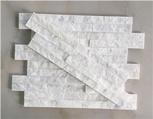 Hhsc10x40-005 on Sale China White Quartzite Cultured Stone/Wall Cladding/Stacked Stone Wall Panel/Manufactured Stone Veneer
