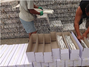 Hhsc10x40-006 on Sale China Grey Marble Cultured Stone/Wall Cladding/Stacked Stone Wall Panel/Manufactured Stone Veneer