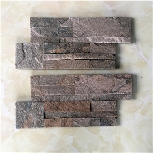 On Sale China Pink Quartzite Cultured Stone/Wall Cladding/Stacked Stone Wall Panel/Manufactured Stone Veneer