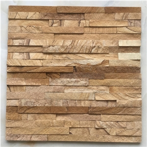 On Sale China Rusty Brown Slate Cultured Stone, Wall Cladding, Stacked Stone Veneer Clearance, Manufactured Stone Veneer