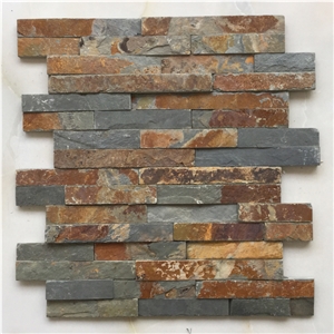 On Sale China Rusty Quartzite Stone Panel /Wall Cladding/Stacked Stone Wall Panel/Manufactured Stone Veneer