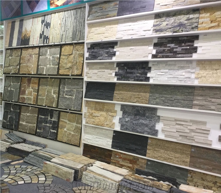 On Sale China S1120 Rusty Slate Cultured Stone/Wall Cladding/Stacked Stone Wall Panel/Manufactured Stone Veneer