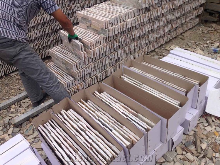 On Sale China S1120 Rusty Slate Cultured Stone/Wall Cladding/Stacked Stone Wall Panel/Manufactured Stone Veneer