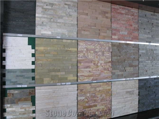 Wall Cladding Stone Cultured Stone Veneer Bluish Clouds Stone Panel