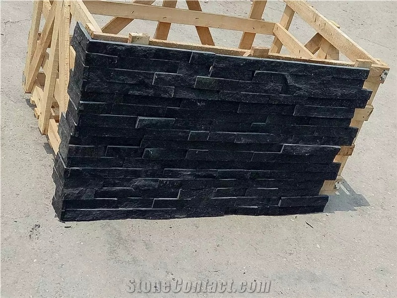 Black Quartzite Wall Stone Veneer, Ledge Stone, Corner Stone, Culture Stone