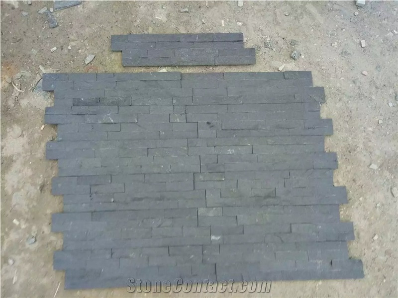 Black Quartzite Wall Stone Veneer, Ledge Stone, Corner Stone, Culture Stone