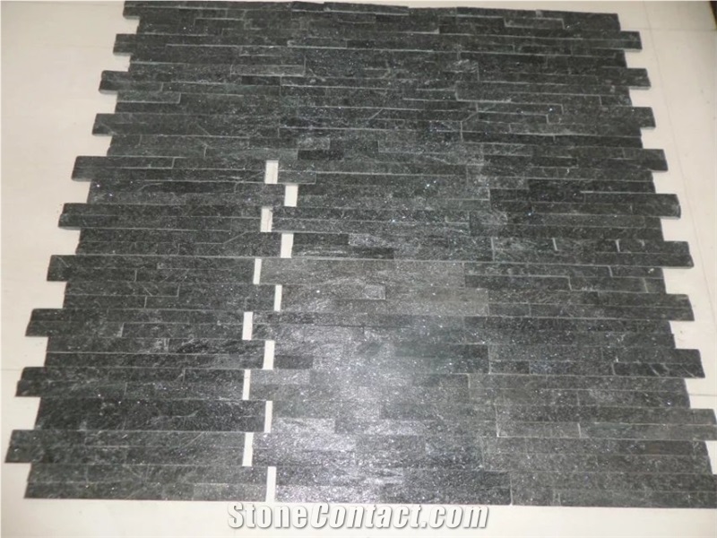 Black Slate Wall Cladding Ledge Stone Veneers