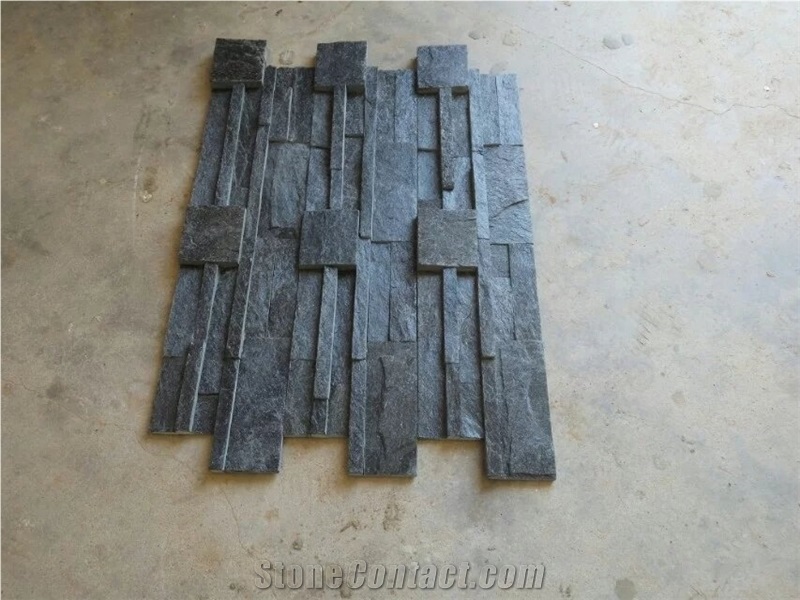 Black Slate Wall Cladding Ledge Stone Veneers