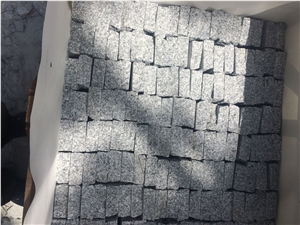 China G623 Crystal Grey, Rosa Beta, Bianco Sarto, Baso White, Cordo Sardinia Granite Flamed Split Cleft Cubes Pavers Sets