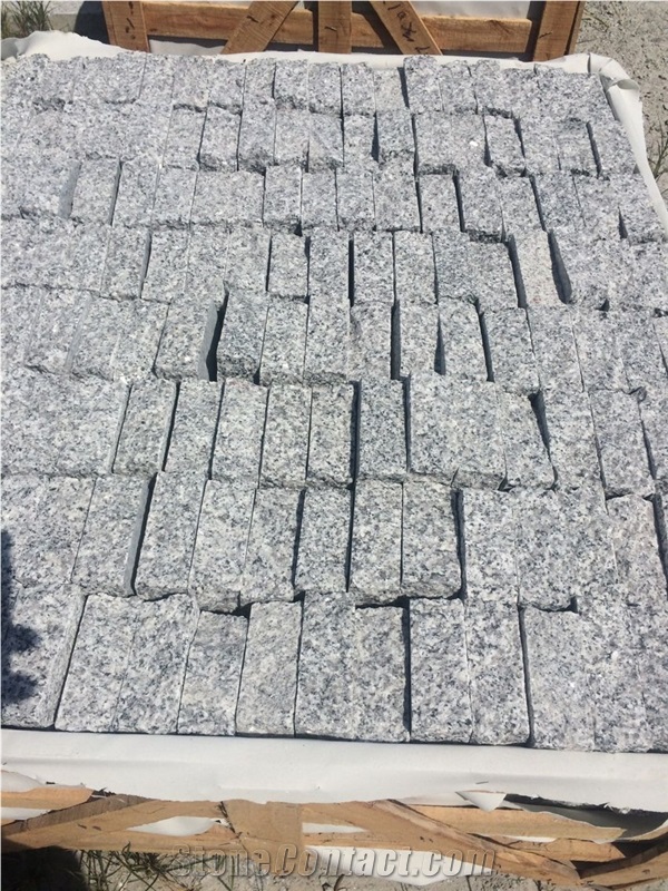 China G623 Crystal Grey, Rosa Beta, Bianco Sarto, Baso White, Cordo Sardinia Granite Flamed Split Cleft Cubes Pavers Sets