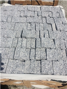 China G623 Crystal Grey, Rosa Beta, Bianco Sarto, Baso White, Cordo Sardinia Granite Flamed Split Cleft Cubes Pavers Sets