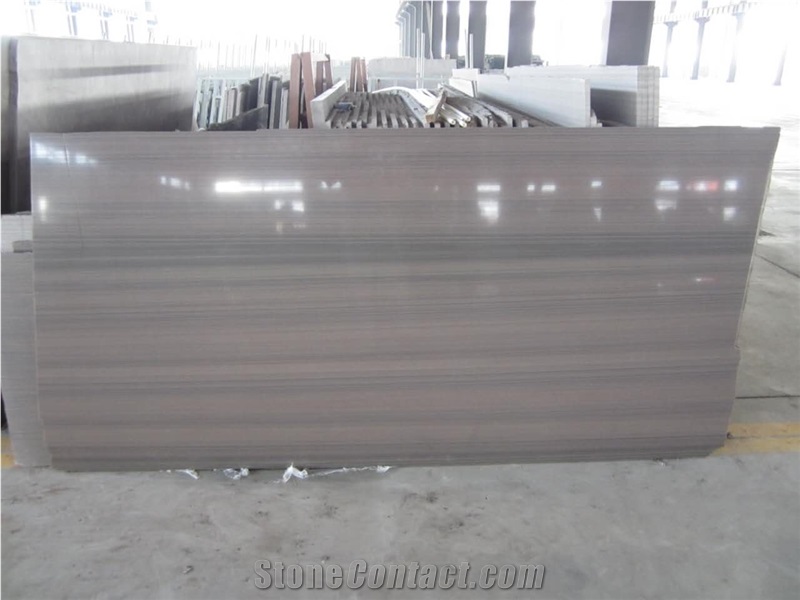 China Lilac Purple Wood Vein Grain Sandstone Wenge Sandstone Polished Honed Slabs & Tiles
