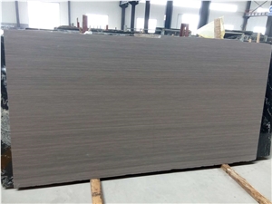 China Lilac Purple Wood Vein Grain Sandstone Wenge Sandstone Polished Honed Slabs & Tiles