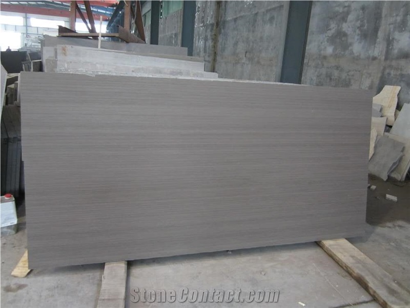 China Lilac Purple Wood Vein Grain Sandstone Wenge Sandstone Polished Honed Slabs & Tiles
