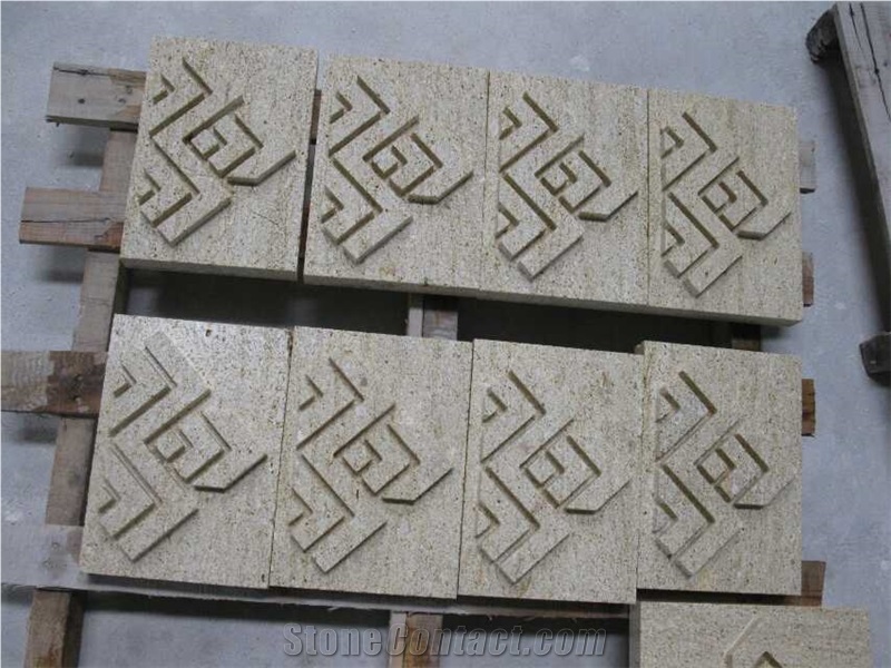 Engraved Stone Wall Reliefs