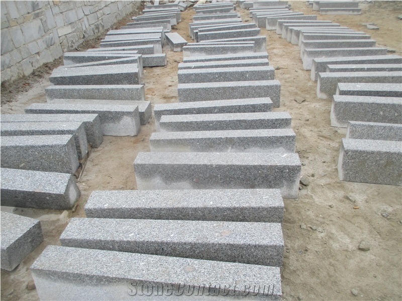 G341 China Grey Pearl Crystal Grey Granite Kerbstone Curbstone Side Stone Road Stone
