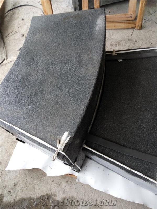 G654 China Dark Grey Impala Sesame Grey Padang Dark Kobra Granite Flamed Stair Step