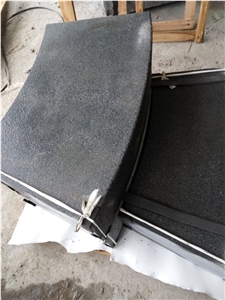 G654 China Dark Grey Impala Sesame Grey Padang Dark Kobra Granite Flamed Stair Step