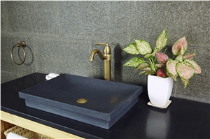G654 China Dark Grey Padang Dark Impala Kobra Granite Polished Washbasin, Sink, Bathroom Basin