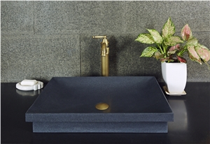 G654 China Dark Grey Padang Dark Impala Kobra Granite Polished Washbasin, Sink, Bathroom Basin