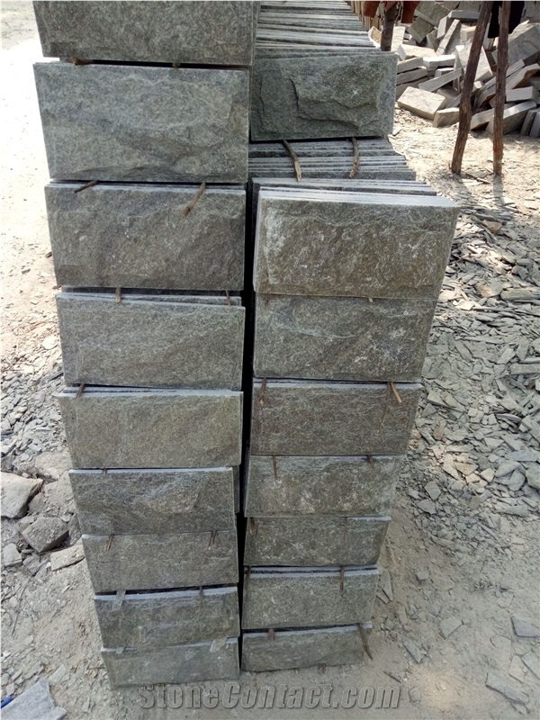 Green Quartzite Wall Stone, Stone Veneer, Ledge Stone, Culture Stone