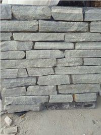 Grey Quartzite Stacked Stone Veneer, Brick Stacked Stone, Ledge Stone, Corner Stone