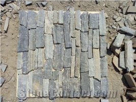Grey Quartzite Stacked Stone Veneer, Brick Stacked Stone, Ledge Stone, Corner Stone